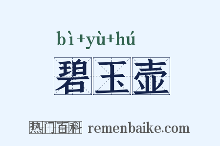 碧玉壶是什么意思的图片